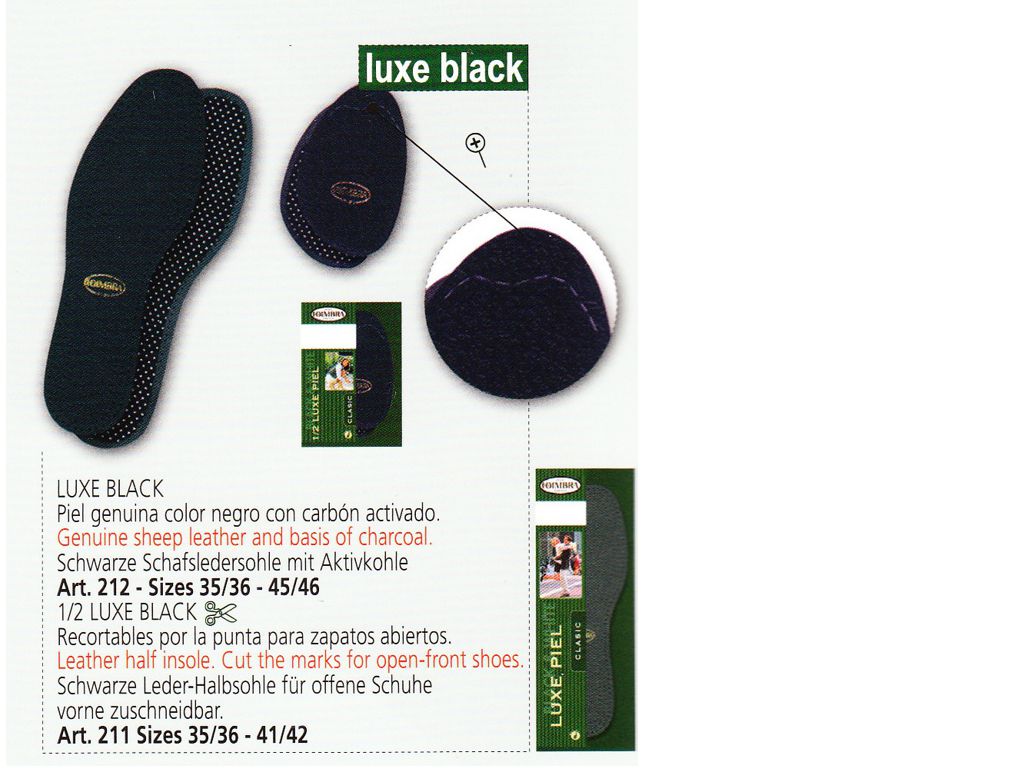 Стельки Luxe Black
