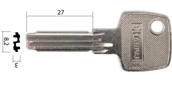 Заготовка ключа CI-21 | E-313 | C24L | CS62