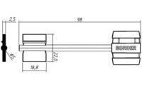 Заготовка ключа БОРДЕР-6 | BRD6DP